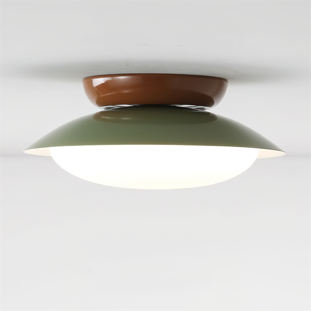 Plafoniera rotonda a LED - Bagliore naturale ed eleganza discreta
