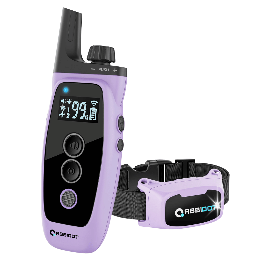 Dressurhalsbånd for hund – LED-fjernkontroll og rekkevidde 1000 m 