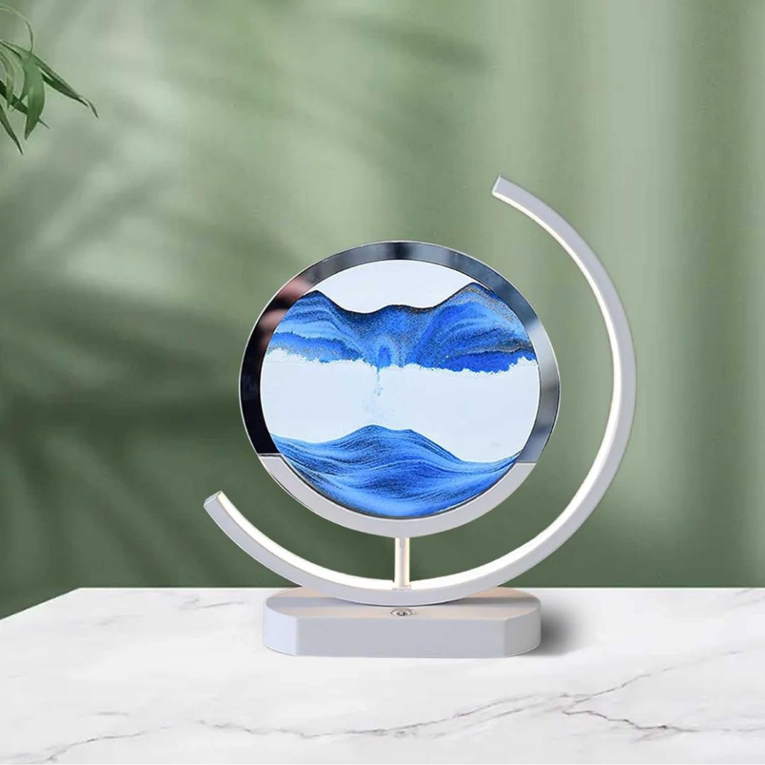 Sand Lamp In Motion – Visual Relaxation And Soothing Ambiance 