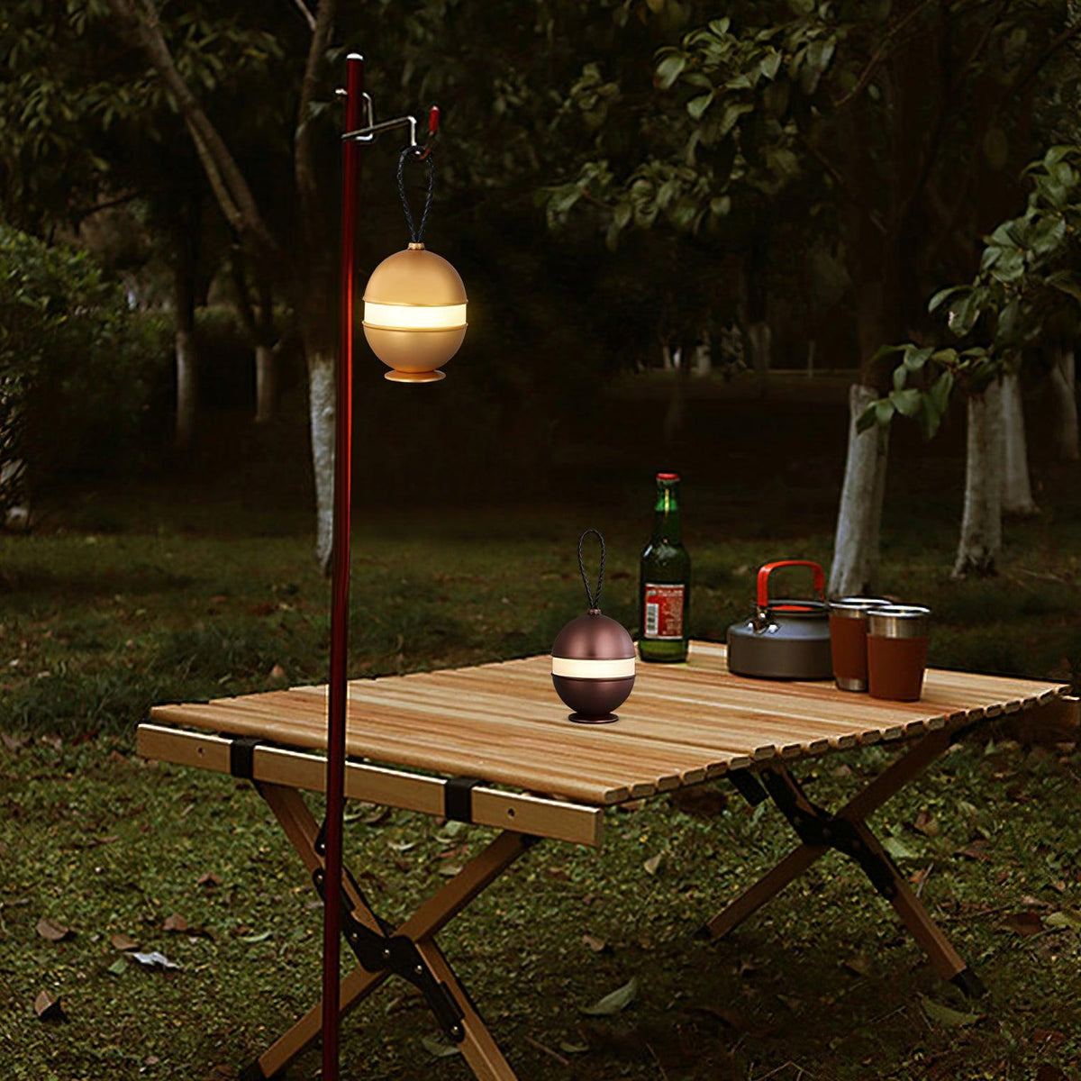 Genopladelig kuglelampe - elegant design og afslappende lys