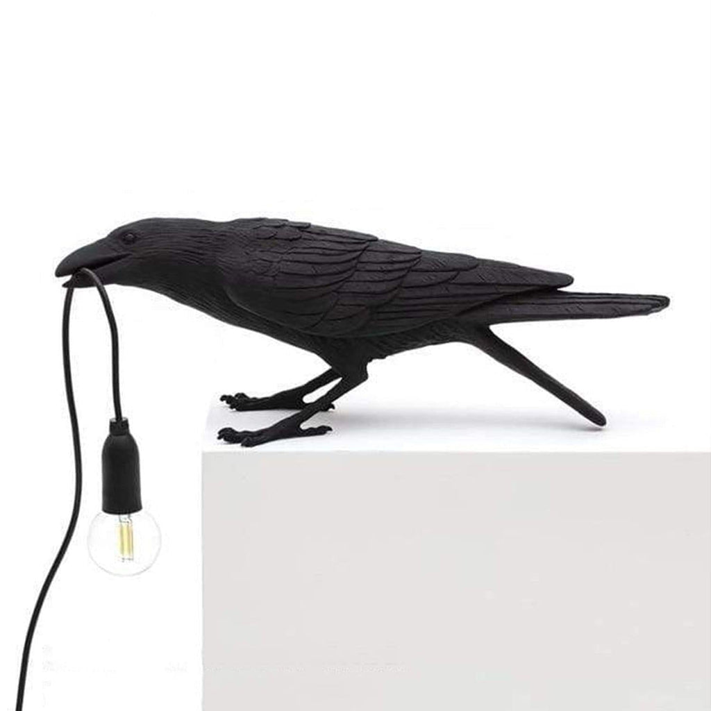 Dekoratívna lampa — Havran pre tajomnú atmosféru 