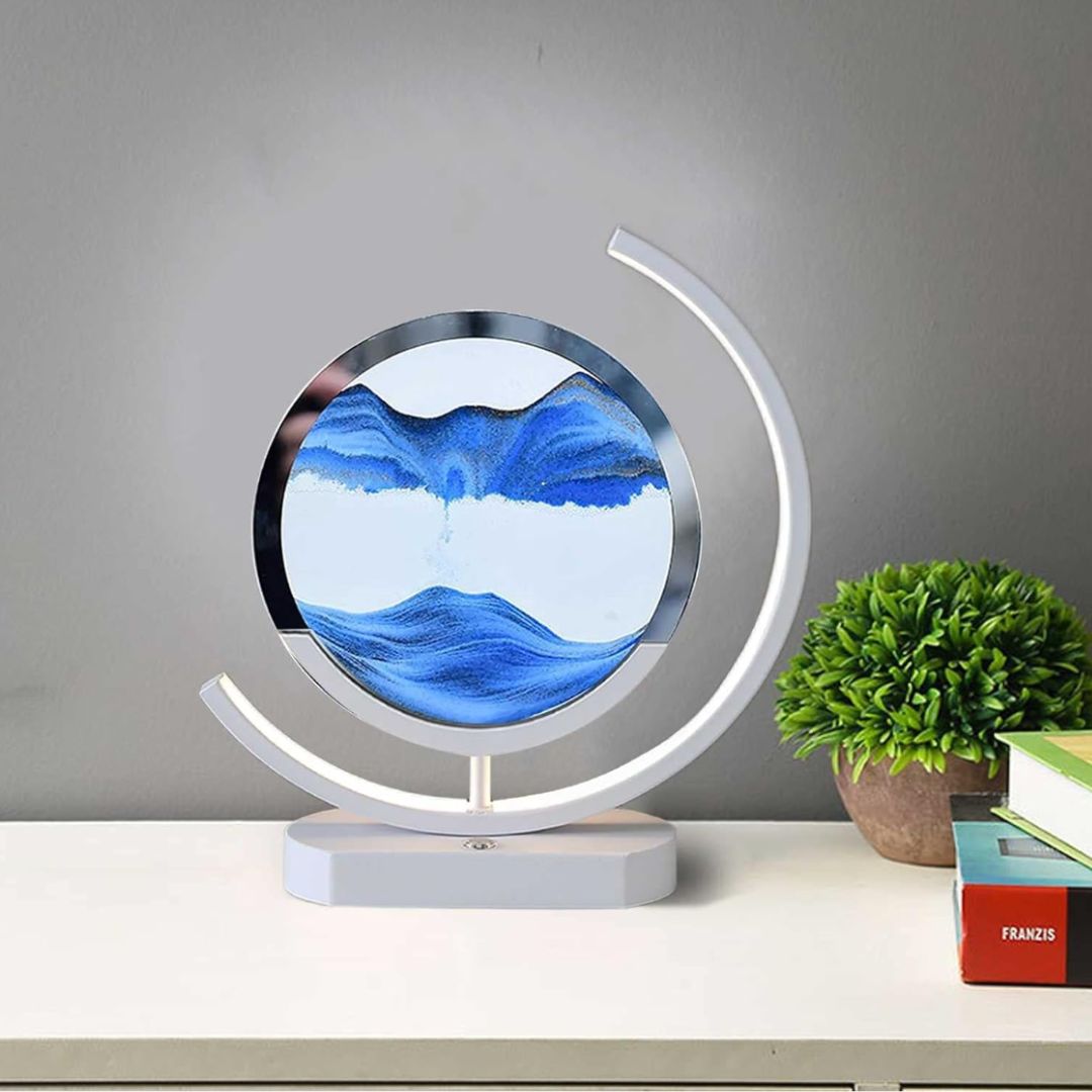 Sand Lamp In Motion – Visual Relaxation And Soothing Ambiance 
