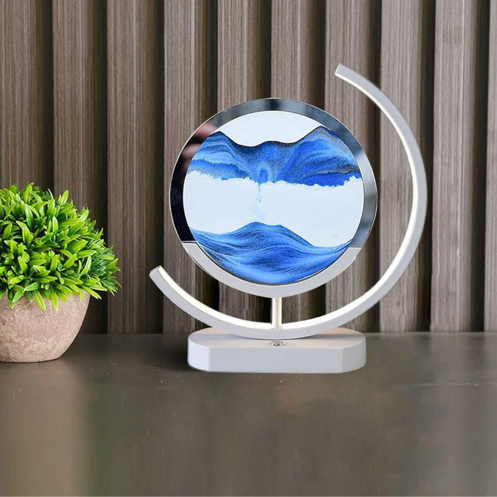 Lampe À Sable En Mouvement – Relaxation Visuelle Et Ambiance Apaisante