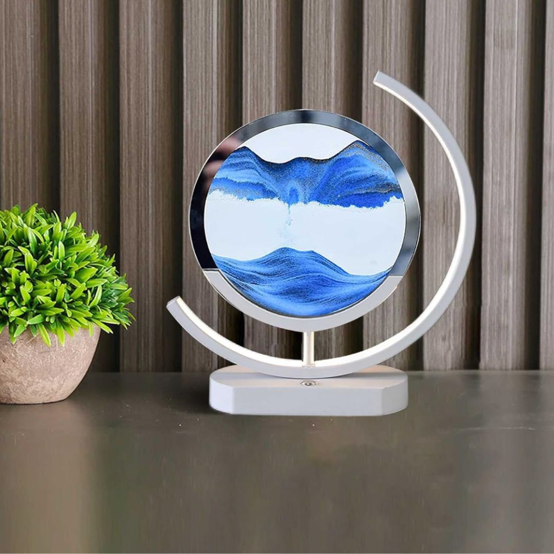 Sand Lamp In Motion – Visual Relaxation And Soothing Ambiance 