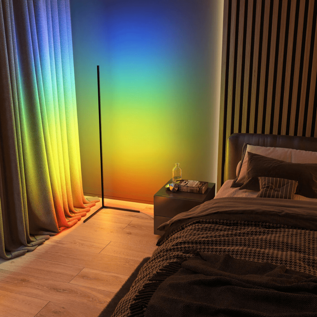 Lampada d'atmosfera ad angolo - Éclat Multicolore & Atmosphère Moderne