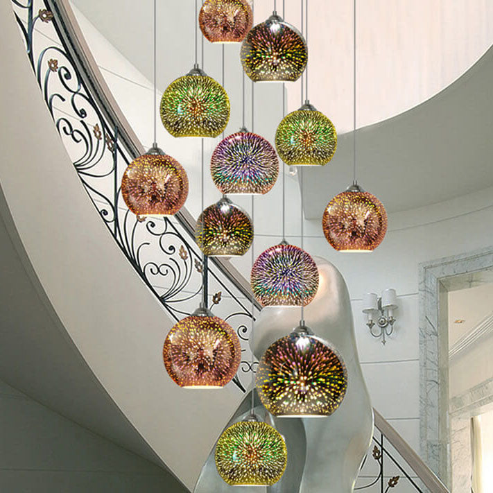 Modern Suspension Firework Effect – Visual Sparkle and Trendy Design 